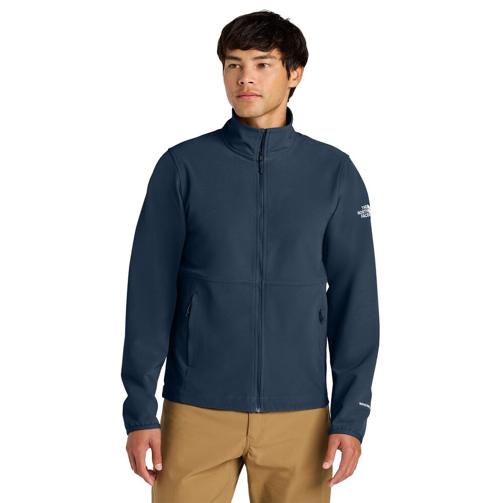 NEW The North Face Edge Stretch Soft Shell Jacket WindWall Summit Navy‎ XXL